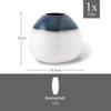 like. by Villeroy & Boch Lave Home Egg-Shaped Vase, 5.75 x 5.75 x 5 inch - Blue view 3