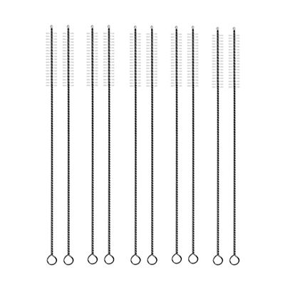50PCS Reusable Drinking Straws Metal Stainless Steel Straight Straws 215mm (50PCS Cleaning Brush)