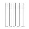 50PCS Reusable Drinking Straws Metal Stainless Steel Straight Straws 215mm (50PCS Cleaning Brush) view 1