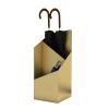 Umbrella Racks WXYZ Golden Light Luxury Umbrella Stand for Hotel Office Business Umbrella Bucket with Independent Water Storage Tray, 25x20x60cm view 1