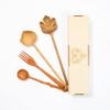 JABIHOME 4 Wooden Spoons and Forks Set, Valentines Hostess Gifts for Women, Couple Cooking Gifts for Women, Handmade Gifts, Nana Gifts view 1