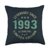 33 Year Old Bday Legend Since 1993 - Vintage 33rd Birthday Throw Pillow view 1