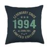 32 Year Old Bday Legend Since 1994 - Vintage 32nd Birthday Throw Pillow view 1