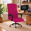 DIVA EN CAMINO DEC Computer Office Chair Cover Stretch Spandex Fabric Rotating Chair Slipcovers Removable Chair Seat Covers Furniture Protector Covers (Hot Pink) view 1