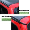 XTT Hardtop Rain Diverters Rain Gutter Extension ABS Drip Rail Extension Rain Gutter Exterior Accessories Fit for Jeep Wrangler JK JKU 2007-2017 view 3