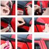 XTT Hardtop Rain Diverters Rain Gutter Extension ABS Drip Rail Extension Rain Gutter Exterior Accessories Fit for Jeep Wrangler JK JKU 2007-2017 view 4