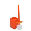 Gedy Auckland Orange, Dimensions and Weight: 37.5 x 9.8 x 9.8 cm & 0.85 kg, Made Clear Resin, Toilet Brush Design by R&S, Handmade, 2 Year Warranty, Unica view 2