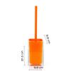 Gedy Auckland Orange, Dimensions and Weight: 37.5 x 9.8 x 9.8 cm & 0.85 kg, Made Clear Resin, Toilet Brush Design by R&S, Handmade, 2 Year Warranty, Unica view 3