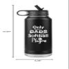 Softball Dad Water Bottle Only the Best Dads Raise Softball Players Insulated Tumbler 32oz BPA Free view 2