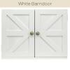 Excello Global Products Barndoor Wood Collage Picture Frame with 2 Magnetic Chalkboard Doors: Decor for Kitchen, Living Room, Bedroom, Office - White view 3