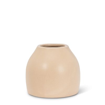 Abbott Collection 27-CASHMERE-960 Small Matte Vase, Sand