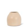 Abbott Collection 27-CASHMERE-960 Small Matte Vase, Sand view 1