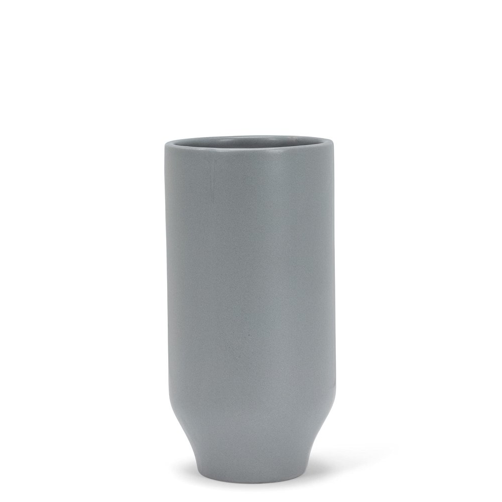Abbott Collection 27-CASHMERE-969 Medium Matte Vase, Grey