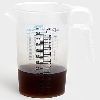 16oz, 1 Pint (2 cup) Measure Pitcher - Convenient Conversion Chart Multi Purpose Food Grade Great for Cooking, Hobbies, Shop Oil, Fluids, Pool Spa and Lawn with High Chemical Resistance by Turnah