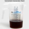 16oz, 1 Pint (2 cup) Measure Pitcher - Convenient Conversion Chart Multi Purpose Food Grade Great for Cooking, Hobbies, Shop Oil, Fluids, Pool Spa and Lawn with High Chemical Resistance by Turnah view 2