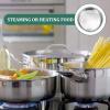Stainless Steel Steaming Rack Multifunctional Food Steamer Basket for Home Cooking Cold Easy to Clean Design for -term Use view 4