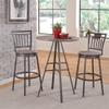 American Woodcrafters Stockton Gray Metal Swivel 30" Seat Height Bar Stool view 2