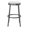 American Woodcrafters Stockton Backless Gray Metal 30" Seat Height Bar Stool view 4
