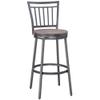 American Woodcrafters Talia Gray Metal Swivel 25-inch Seat Height Bar Stool view 1
