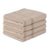 4 Pcs Light Brown Fingertip Towels for Bathroom - 11 x 18 Inches, Extra Absorbent and Soft Terry Towels for Sensitive Skin, Quick Dry view 1
