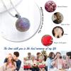 XSMZB Basketball Hoop Cremation Jewelry for Ashes Stainless Steel Pendant Locket Keepsake Memorial Urn Necklace for Women Men (Basketball-Colorful) view 3