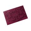 10sets 3D Pop Up Bride And Groom White Wedding Invitation Card Laser Cut Pocket Floral Engagement Invitations with Envelope & Inner Paper (Burgundy),18*12.5CM view 3