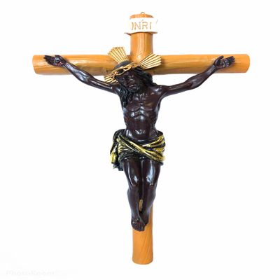 Gigi's Classy Kids 12 Inch Cristo del Veneno Esquipulas Negro Crucifijo Black Crucifix Jesus Religious Gift