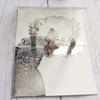 10sets 3D Pop Up Bride And Groom White Wedding Invitation Card Laser Cut Pocket Floral Engagement Invitations with Envelope & Inner Paper (Silver),18*12.5CM view 2