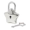 Honbay Mini Silver Tone Cute Star Shaped Padlock with Key for Jewelry Box, Purse, Handbag, Cabinet, Treasure Chest, Luggage, Letter Box, Diary, etc view 1