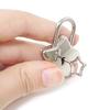 Honbay Mini Silver Tone Cute Star Shaped Padlock with Key for Jewelry Box, Purse, Handbag, Cabinet, Treasure Chest, Luggage, Letter Box, Diary, etc view 3