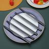10 Pairs Reusable Chopsticks, Titanium Black Plating Stainless Steel Metal Chop Sticks, Japanese Chinese Korean Chopstick Dishwasher Safe, 8.9 Inch (Black / Chop sticks) view 3