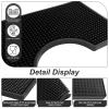 MRbrew Beer Drip Tray, Non-Slip PVC Kegerator Surface Mount Drip Tray Mat with Draft Beer Tower Flange Cutout fit Kegerator Tower Beverage or Coffee Bar Service view 2