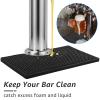 MRbrew Beer Drip Tray, Non-Slip PVC Kegerator Surface Mount Drip Tray Mat with Draft Beer Tower Flange Cutout fit Kegerator Tower Beverage or Coffee Bar Service view 3