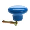 YUNSI Creative Handles 1pc Colorful Ceramic Door Handle Round Cabinet Knob Cupboard Drawer Wardrobe Pull Knob Furniture Kitchen Accessories Candy Color Hardware Handle(E) view 1