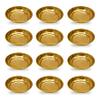 Craftsman SATVIK Set of 12 Pieces Pure Brass Pujan Prasad Bhog Thali Mandir Temple Indian Hindu Rituals Diwali Festive Kahnaji Bhog Puja Plate view 4