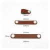 YUNSI Creative Handles Cabinet Handle Soft PU Leather Dresser Drawer Door Knobs Pull Furniture Hardware Dresser Knobs Furniture Knob Kitchen Knobs Hardware Handle(Brown,Single Hole) view 4