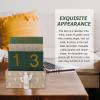 VOSAREA 1set Rustic Wood Desktop Calendar Simple Cactus Decor for Office and Home Unique Perpetual Table Ornament for Learning Numbers and Multi-scene Use view 2