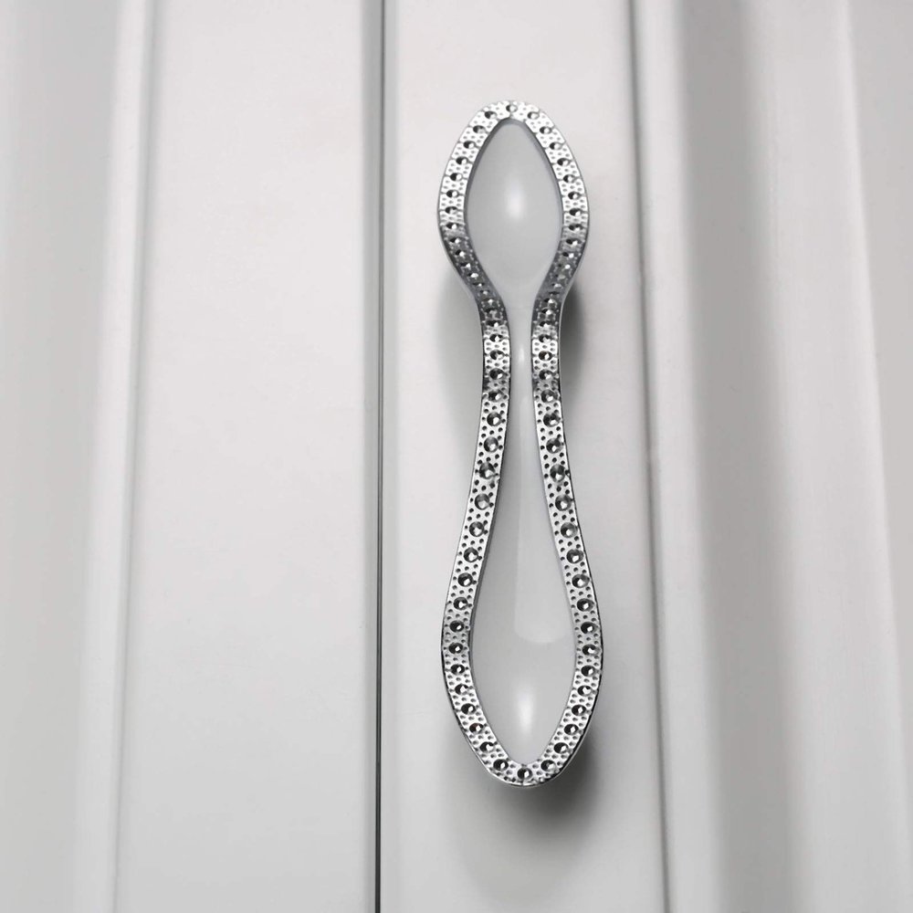 YUNSI Creative Handles 1pc 96/128mm Furniture Handles Cabinet Knobs and Handles Wardrobe Door Dresser Drawer Pulls Kitchen Cupboard Handle Home Decor Hardware Handle(128mm)