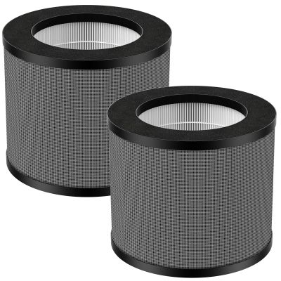 TT-AP006 Replacement Filter Compatible with TaoTronics TT-AP006, 3-in-1 HEPA Filter and High-Efficiency Activated Carbon Filter, 2-Pack TT-AP006 Filters