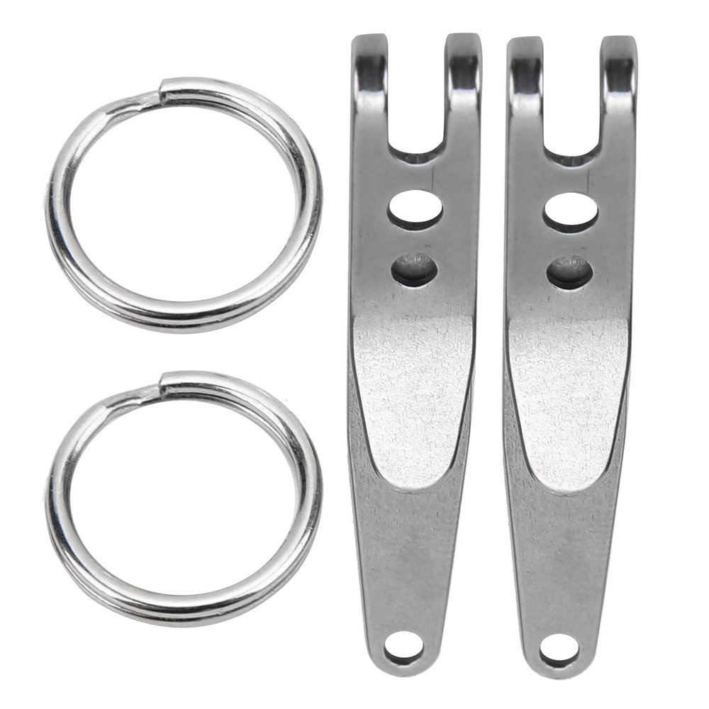 Alomejor belt clip, lightweight suspension pocket clip stainless steel 304 food grade for camping hiking outdoor enthusiasts