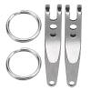Alomejor belt clip, lightweight suspension pocket clip stainless steel 304 food grade for camping hiking outdoor enthusiasts view 1
