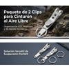 Alomejor belt clip, lightweight suspension pocket clip stainless steel 304 food grade for camping hiking outdoor enthusiasts view 2