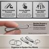 Alomejor belt clip, lightweight suspension pocket clip stainless steel 304 food grade for camping hiking outdoor enthusiasts view 3
