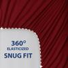 Cathay Home Essentials Ultra Soft Hypoallergenic Wrinkle Resistant Double Brushed Microfiber Bedding Sheet Set, Burgundy, Twin XL view 3