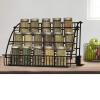 YIYIBYUS Retractable Kitchen Storage Organiser,3-Tier Pantry Storage Solution for Spices and Jars,Metal Space-Saving Kitchen Shelf Rack for Spice Jars Cans Rack Pantry Storage Cabinet Organizer view 2