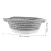Cabilock 1Pc woven toy basket storage chest flower arrangement cotton rope decorate Woven Waste basket household hanging basket white wall hanging multipurpose to weave view 2