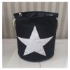 SSLA Storage Bucket Box Basket Clothing Bag Folding Basket Dirty Clothes Hamper Bathroom Home Kitchen Bathroom (Color : Black) view 1