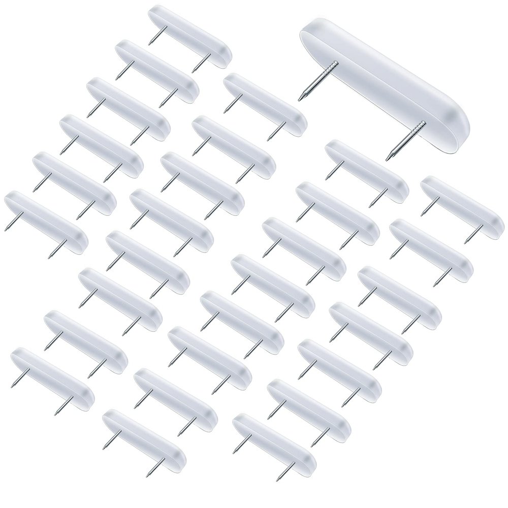 30 Piece Bed Skirt Pins or Holders for Upholstery, Slipcovers and Bedskirts