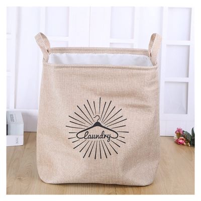 Cotton and Linen Fabric EVA Adhesive Boutique Storage Box Square Storage Box Large Capacity Dirty Clothes Hamper (Color : Yellow)