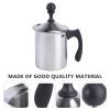1pc Manual Frother Hand Pump Foaming Maker for Home Use Cappuccino Mixer Low Noise Design Easy to Clean Portable Frothing Tool view 2